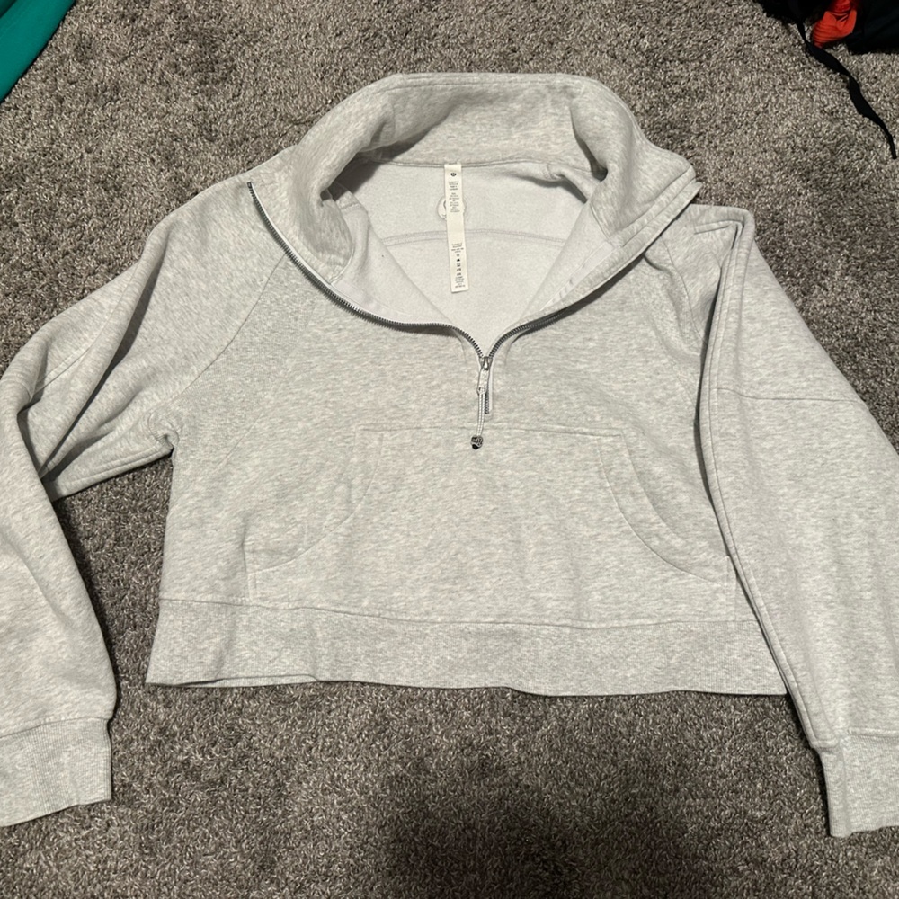 lululemon athletica Light Gray Crewneck Sweater